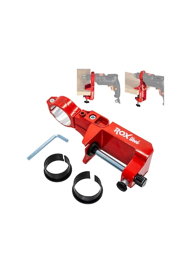 Rox Wood 0262 Tezgah Tipi Alüminyum Matkap Sabitleme Mengenesi