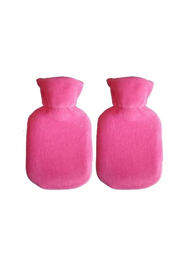 Sıcak Su Torbası 2 Adet,koyu Pembe 23x15x2cm 250 Ml Koyu Pembe