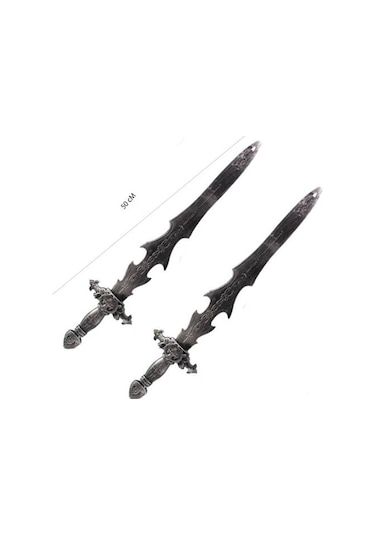 Oyuncak Kılıc Kalkan Seti 2 Kılıc 1 Kalkan 50 Cm