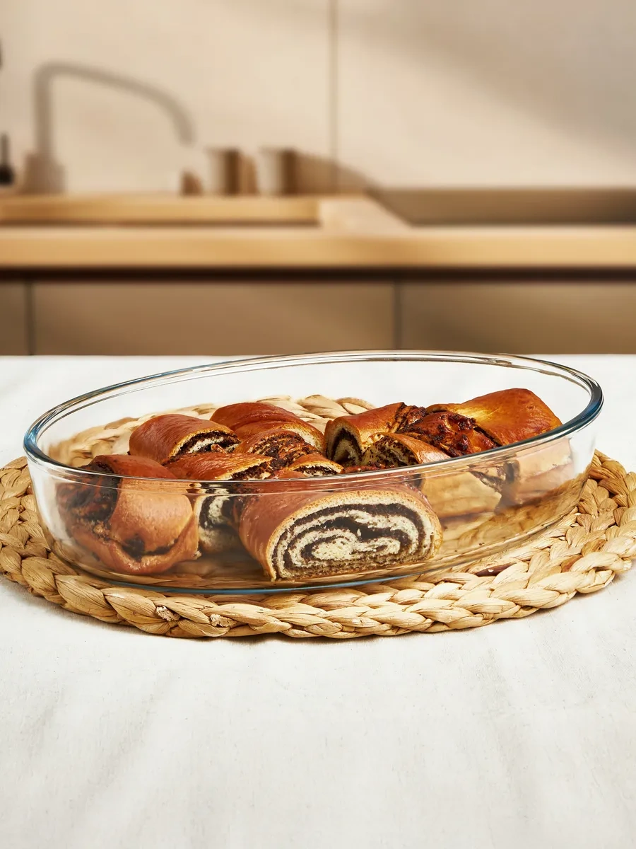 Borcam Cam Fırın Kabı, 2.4 Lt 9218399 Beyaz