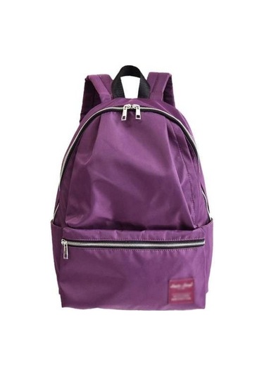 Şık Ve Minimalist Japon Tarzı Kadın Sırt Çantası, Ortaokul Öğrencileri İçin Hafif Ve Dayanıklı Naylon Okul Çantası, Günlük Kullanım Ve Seyahat İçin Pratik Sırt Çantası Mor