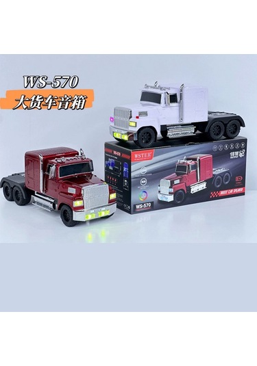 Wster Ws-570bt Tır Görünümlü Radyolu Bluetooth Hoparlör Kırmızı