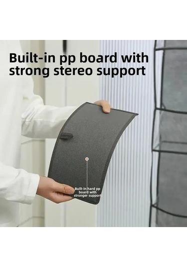 Konesam Duvar Tipi 6 Katlı Görünür Organizer, Beşik/ev/banyo İçin Nonwoven Çanta, Çeşitli Eşyaları Saklama Ve Boşluk Tasarrufu Sağlar Gri Diğer