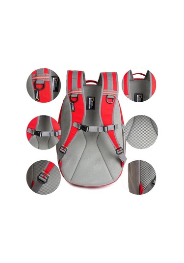 Unisex Dağcı Çantası Kamp Çantası Büyük Boy Sırt Çantası 45 30 Cm Seyahat Çantası Paraşüt Kumaş Lacivert