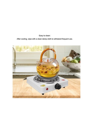 Gq Elektrikli Soba, 1000 W Taşınabilir Tek Brülör Tezgah Sıcak Altın - Gümüş