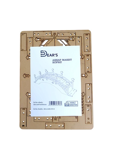Ahşap Maket Köprü 261 X 97 X 55mm
