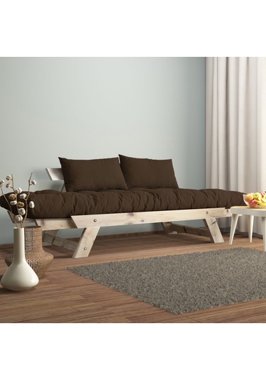 Adalar Masif Natural-kahve Renk 2li Kanepe Cpt8123-210