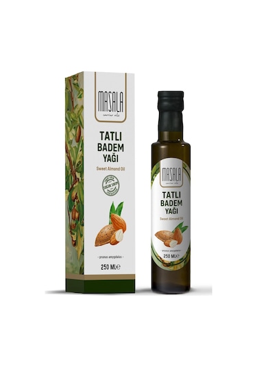 Masala Soğuk Pres Tatlı Badem Yağı 250 ML