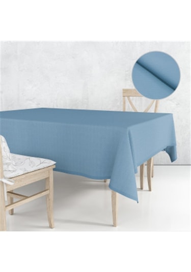 Kuş Gözü Desenli Masa Örtüsü Aqua Mavi-661 - Aqua Mavi