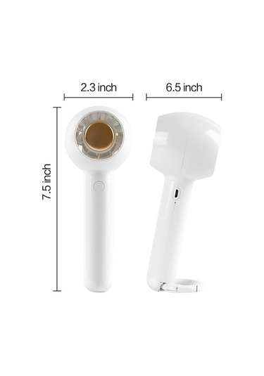 Taşınabilir El Fanı, Usb Şarj Edilebilir, Karabina Klipsli Masa Küçük Fanı, Ev Ofis Iç Mekan Dış Mekan Seyahati Için 6177 Renkli