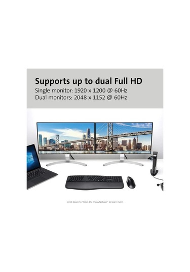 Kensington Usb 3.0 Çift Ekran Bağlantı İstasyonu K33972us Dual Display