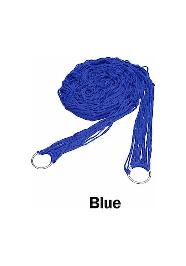 Mavi Plaj Hamak Taşınabilir Hamak Örgü Net Halat Açık Kamp Bahçe Salıncağı Asılı Yatak Mavi Mavi Plaj Hamak Taşınabilir Hamak Örgü Net Halat Açık Kamp Bahçe Salıncağı Asılı Yatak Mavi