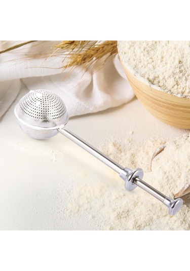 Leezsing 304 Paslanmaz Çelik Gıda Seviyesi, Un, Baharat, Kakao Süzgeci - Profesyonel Ve Ev Fırını Kullanıma Uygun, Kolay Temizlenir Çok Renkli