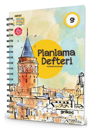 Gri Koç Planlama Defteri Çok Renkli