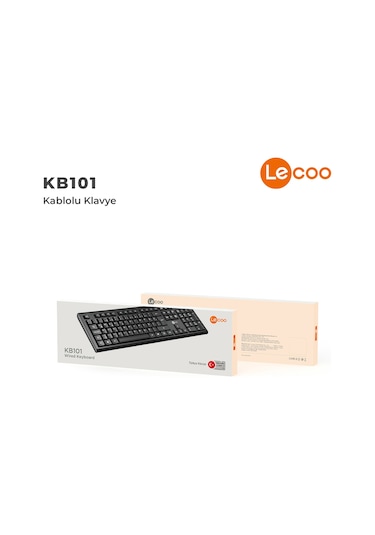 Lecoo KB101 USB Kablolu Türkçe Q Klavye