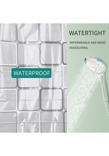 Ulzyvf Duş Perdesi Askısı - Banyo İçin Su Geçirmez 12 İnç Diğer