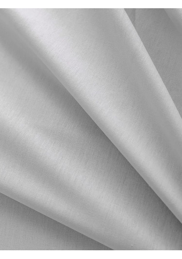 Gri Poplin Çift Kişilik Lastikli Çarşaf 100x200x30 Cm
