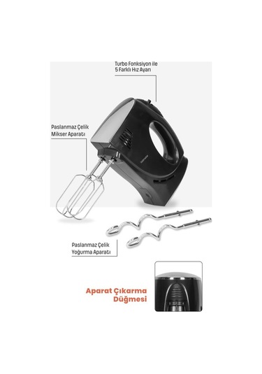 Goldmaster GM-7283 Handmix 300 W El Mikseri