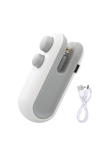 Kesici İle Mini Çanta Kapatıcı Manyetik Usb Şarj Edilebilir Taşınabilir Aperatifler Gıda Vakum Poşeti Isı Kapama Makinesi Kapatıcı Açıcı Mutfak Gadget