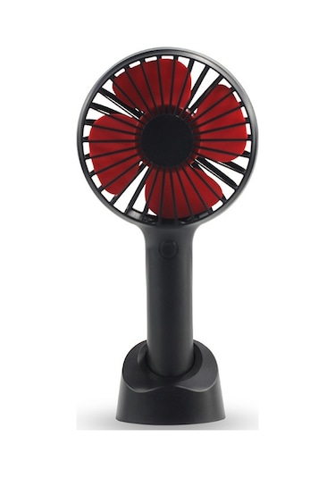 Ultra Kullanışlı Elde Taşınabilir Şarj Sessiz Küçük Fan-siyah
