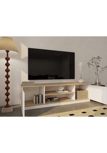 Bade Tv Ünitesi Kotonvizon Renk Beyaz