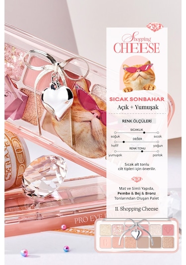 Hafif Dokulu Yoğun Renklere Sahip Göz Farı Paleti Clıo Pro Eye Palette Air 11 Shopping Cheese 11
