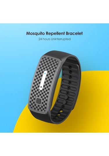 Hangfox M30 Ultrasonik Kovucu Bileklik - Çocuk & Yetişkinler İçin Dış Mekan Uygun, 7 Gün Süre Li-pil, Sessiz Fiziksel Enfeksiyon Önleyici, Mavi