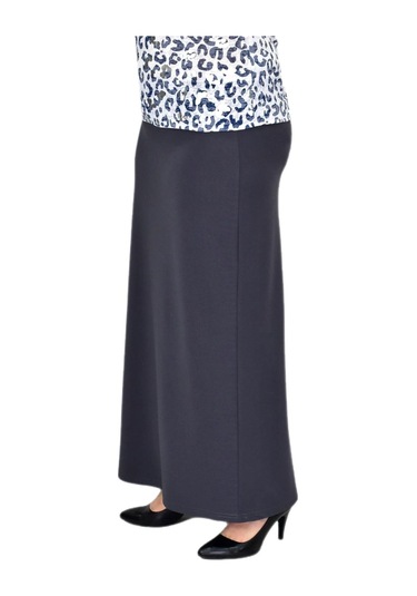 Kadın Uzun Lastikli Kalem Etek Bgl-st04727 Füme