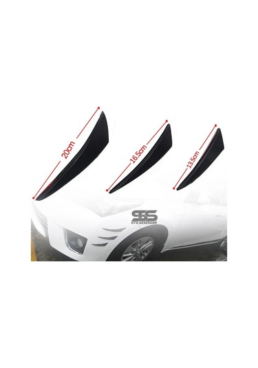 Tampon Bıçağı Piano Black 6 Adet Her Araca Uyumlu
