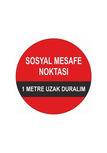 Sosyal Mesafe Sticker B