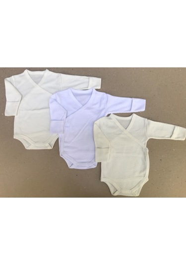 Özdemirlitekstil Bebelino Çıtçıtlı Badi Kruvaze (3 Lü Paket) (456374060) Çok Renkli