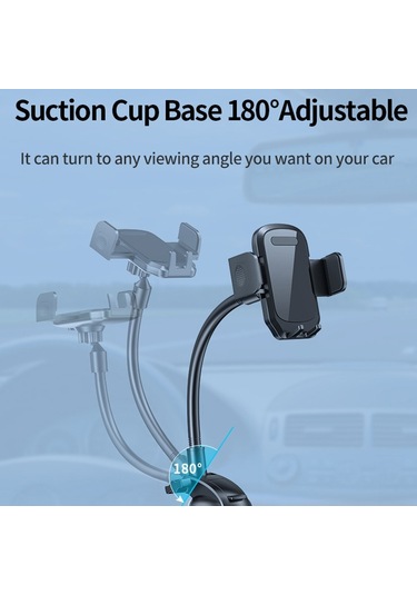 Cbtx L005l+m082 Araba Kontrol Paneli Ön Cam Telefon Tutacağı Vantuz Tabanı Ayarlanabilir Cep Telefonu Braketi - Sarı