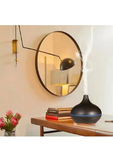 Hava Nemlendirici 7 Led Işıklı Aromatik Oda Kokusu 550 Ml Kahve Aroma Difüzörü Buhar Makinası - 9001948939248ynt