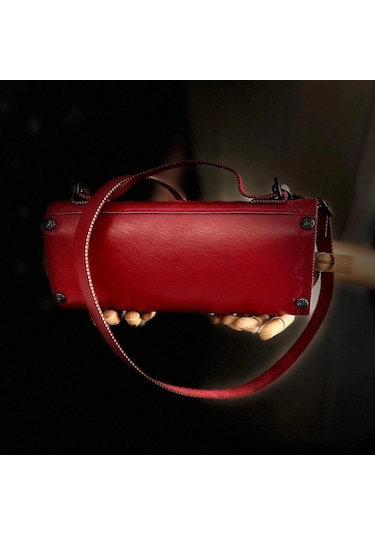 Hakiki Deri, El Yapımı Bayan Çanta, Bayan Cüzdan Larissa V13 Ekru