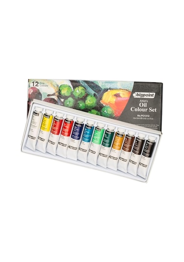Bigpoint Tüp Yağlı Boya 12 Renk X 12 ML Set