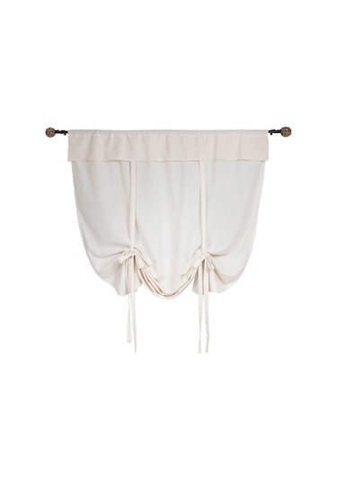 Naturel Potlu Perde Retro Krem