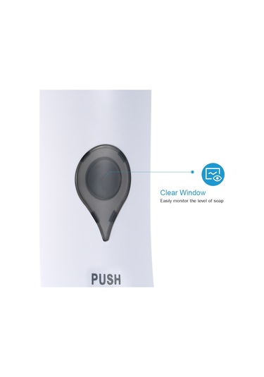 Chuangdıan-300 Ml Duvara Monte Tek Kafa Manuel Sabunluk Duş Jeli,beyaz Diğer