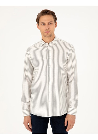 Pierre Cardin Erkek Lacivert Gömlek Desenli 50292261-vr033 Lacivert