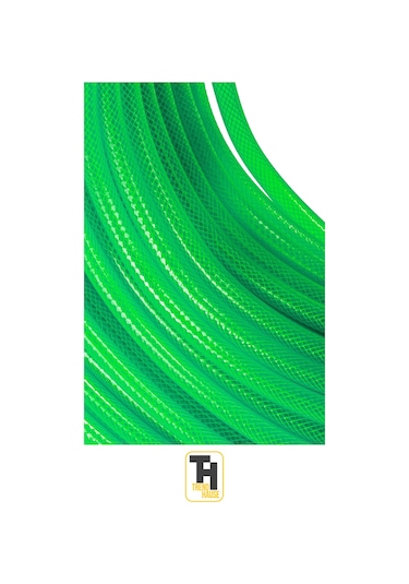 1.1/4 Örgülü Bahçe Hortumu Çatlamaz, Kırılmaz, Esnek 50 Metre Yeşil