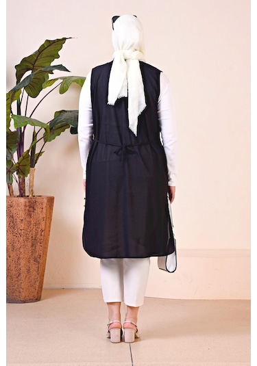 Uzun Buyuk Beden Yelek Kadin Hermevsim 001