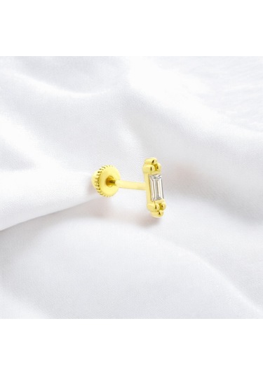 Glorria Altın Baget Helix Piercing Altın