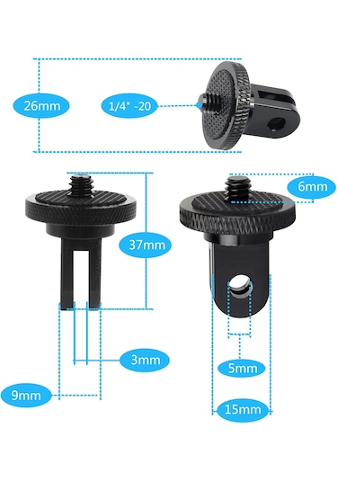 Insta360 Uyumlu Metal Adaptör / Dönüştürücü