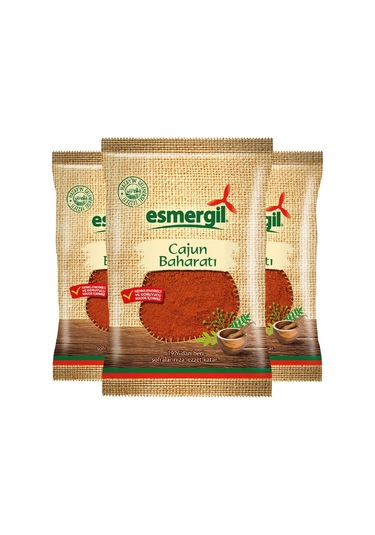 Esmergil Cajun Baharat 3'lü Paket 3 x 30 Gr