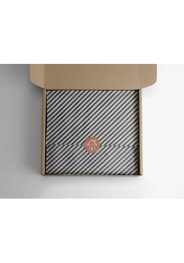 Siyah Verev Beyaz Ambalaj Kağıdı Seti 10 Rulo Kağıt 70x100 Cm