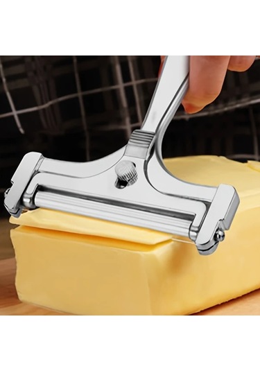 Brightnova 1 Adet Ayarlanabilir Peynir Dilimleme Aleti Silvery İnce Kalın Dilimler Restoran Kullanımı 001 Siyah