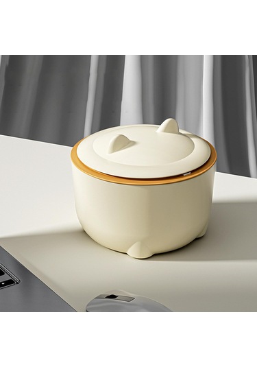 Suntek Masaüstü Çöp Tenekesi Sepeti Mini Kova Tezgah Ofis Beyaz