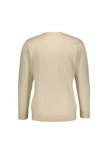 Finesuits Erkek Düz Yünlü Kazak 2422201003.dzoyr Kemik