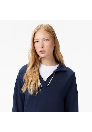 Nautica Kadın Lacivert Regular Fit Sweatshirt 026 57k304t Lacivert