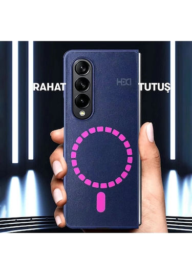 Samsung Galaxy Z Fold 3 Kılıf Hbc-156 Forum Magneticsafe Kapak - Kahverengi