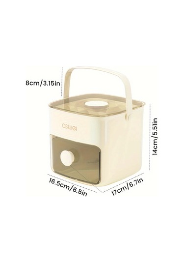 Dream011 Beyaz 1 Adet Buzdolabı Dondurucu Çift Katmanlı Buz Yapıcı 48 Buz Küpü Kapasiteli Buz Kutusu